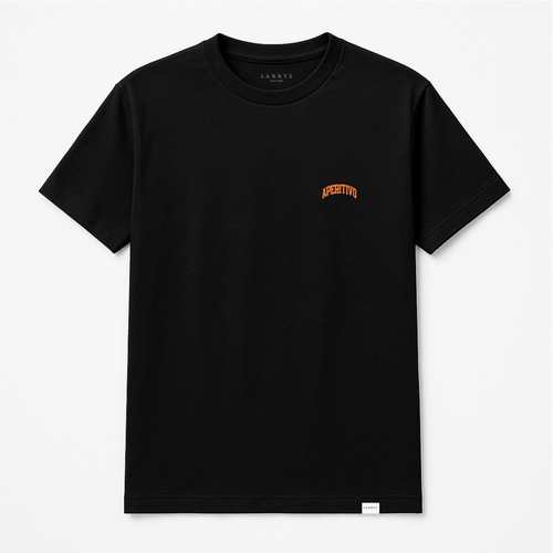 Larrys - aperitivo college T-shirt - schwarz - Larrys Fashion