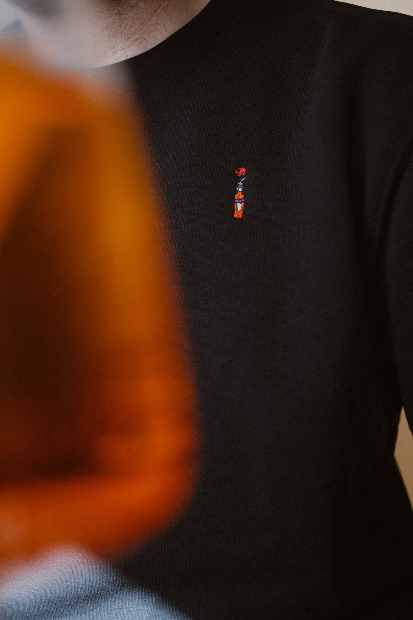 Larrys - aperitivo x rose Sweater - schwarz - Larrys Fashion
