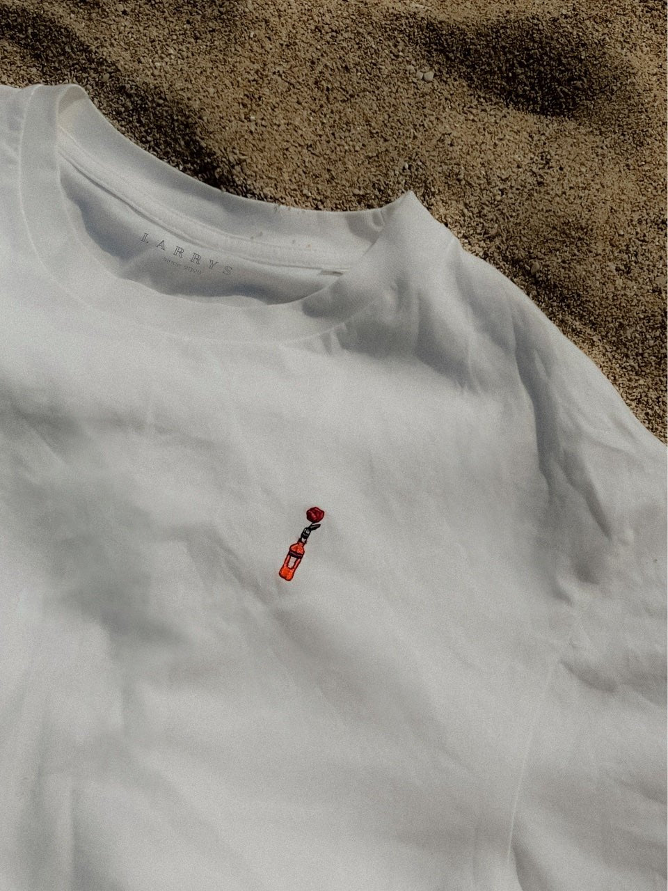Larrys - Aperitivo x Rose T-Shirt - weiß - Larrys Fashion