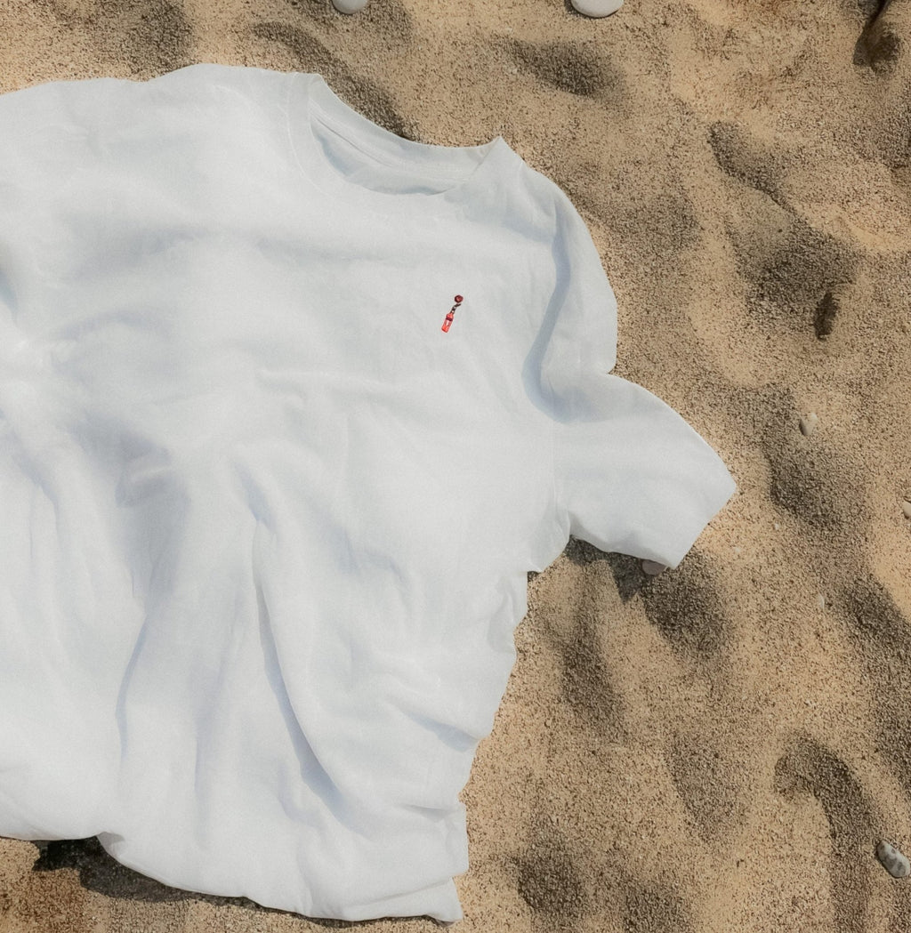 Larrys - Aperitivo x Rose T-Shirt - weiß - Larrys Fashion