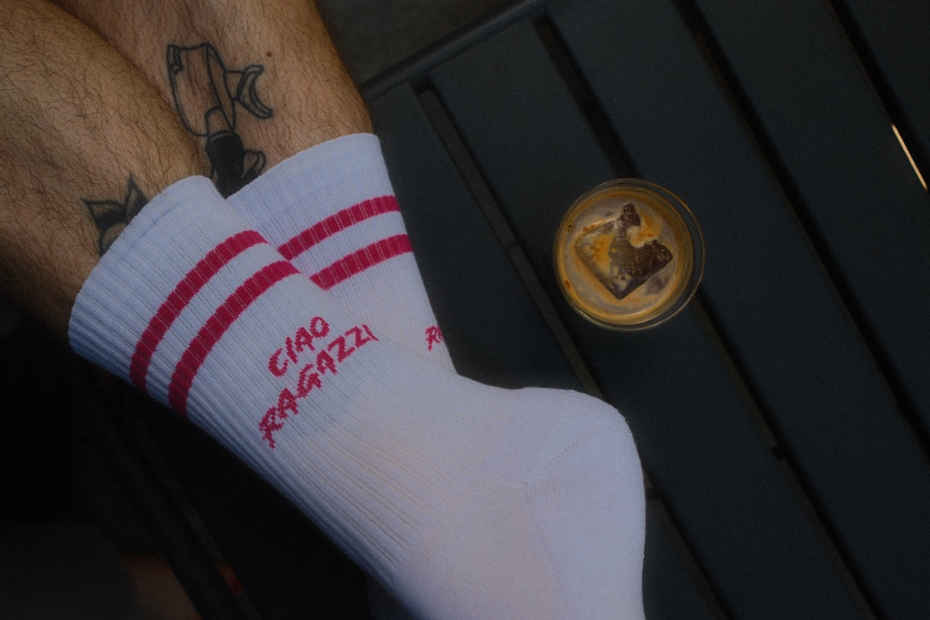 Larrys - ciao ragazzi Socken - weiß - Larrys Fashion