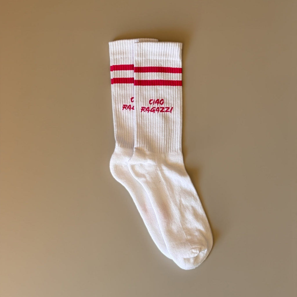 Larrys - ciao ragazzi Socken - weiß - Larrys Fashion