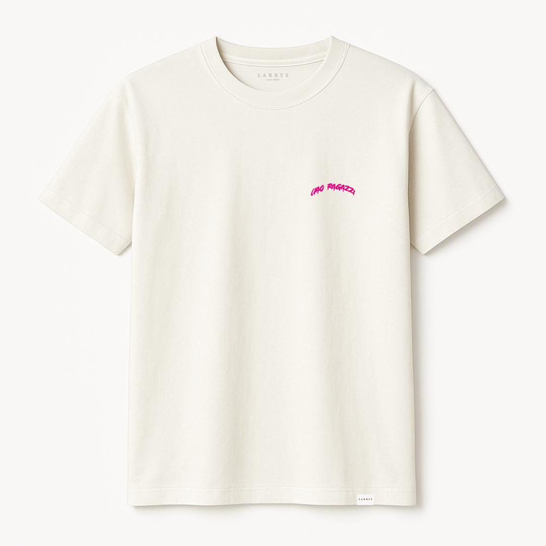 Larrys - ciao ragazzi T-Shirt - weiß - Larrys Fashion