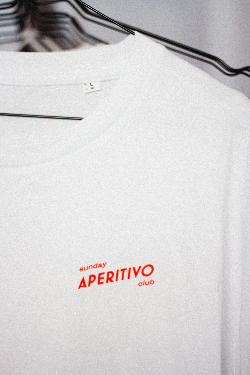 Larrys - drop 1 – sunday aperitivo club T-shirt - weiß - Larrys Fashion