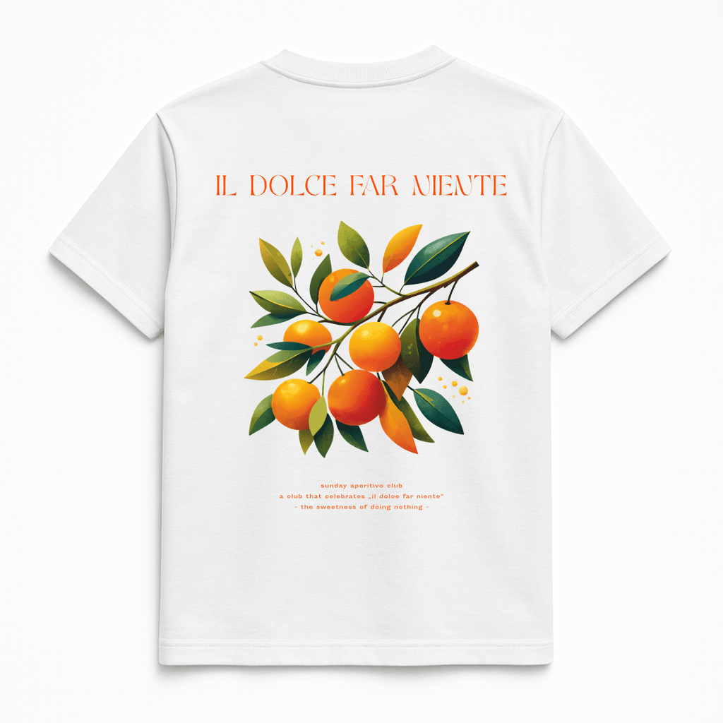 Larrys - drop 3 - sunday aperitivo club T-shirt - weiß - Larrys Fashion