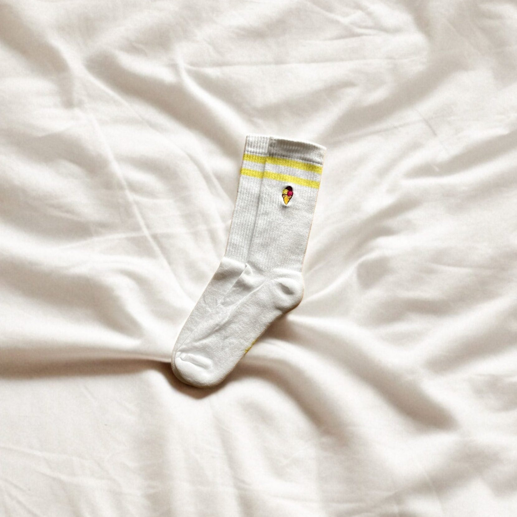 Larrys - gelato Socken - weiß - Larrys Fashion