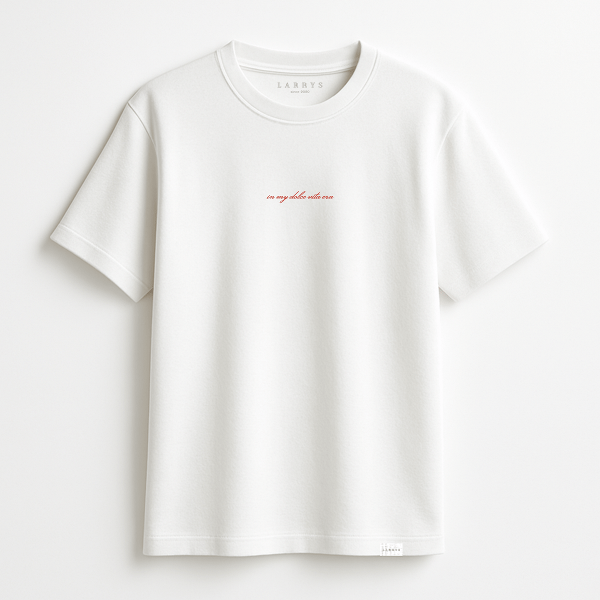 Larrys - in my dolce vita era T-Shirt - weiß - Larrys Fashion