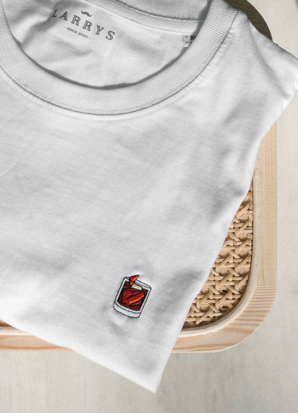 Larrys - negroni T-shirt - weiß - Larrys Fashion