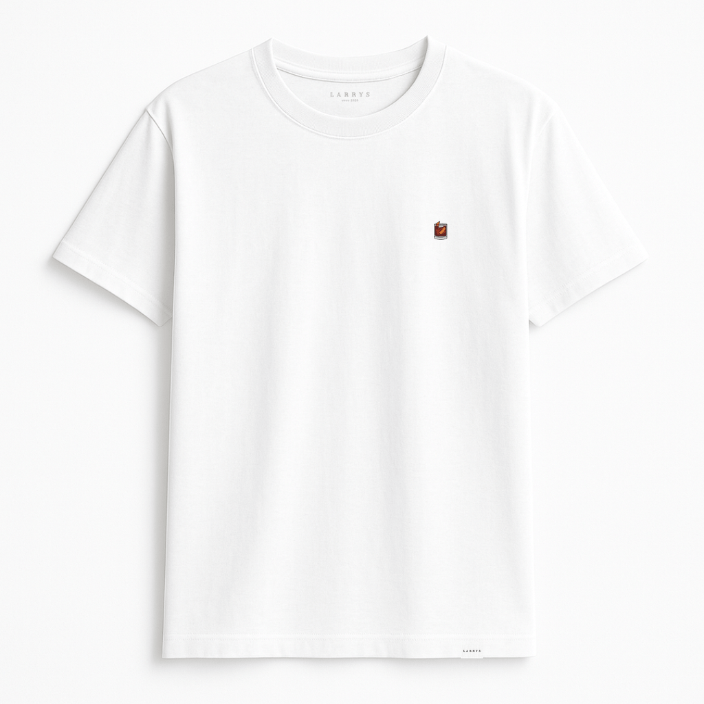 Larrys - negroni T-shirt - weiß - Larrys Fashion