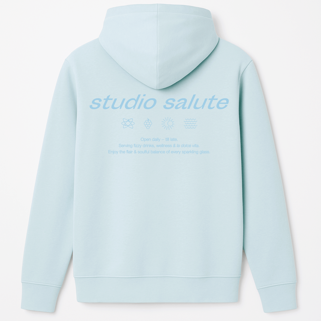Larrys - studio salute Hoody - iceblue - Larrys Fashion