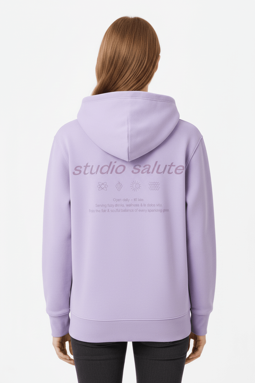 Larrys - studio salute Hoody - lavendel - Larrys Fashion
