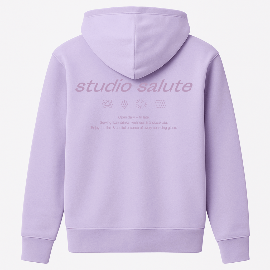 Larrys - studio salute Hoody - lavendel - Larrys Fashion