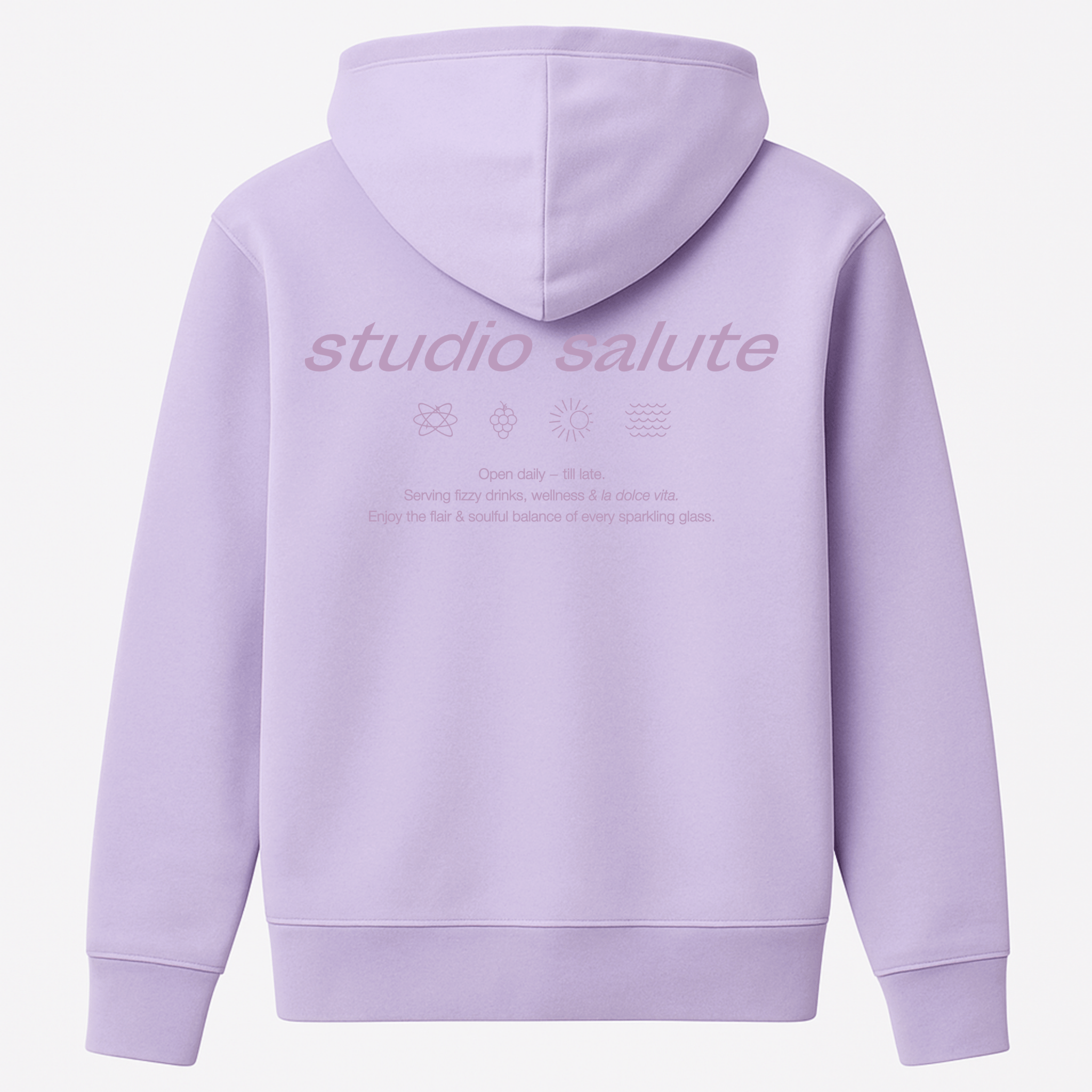 Larrys - studio salute Hoody - lavendel - Larrys Fashion