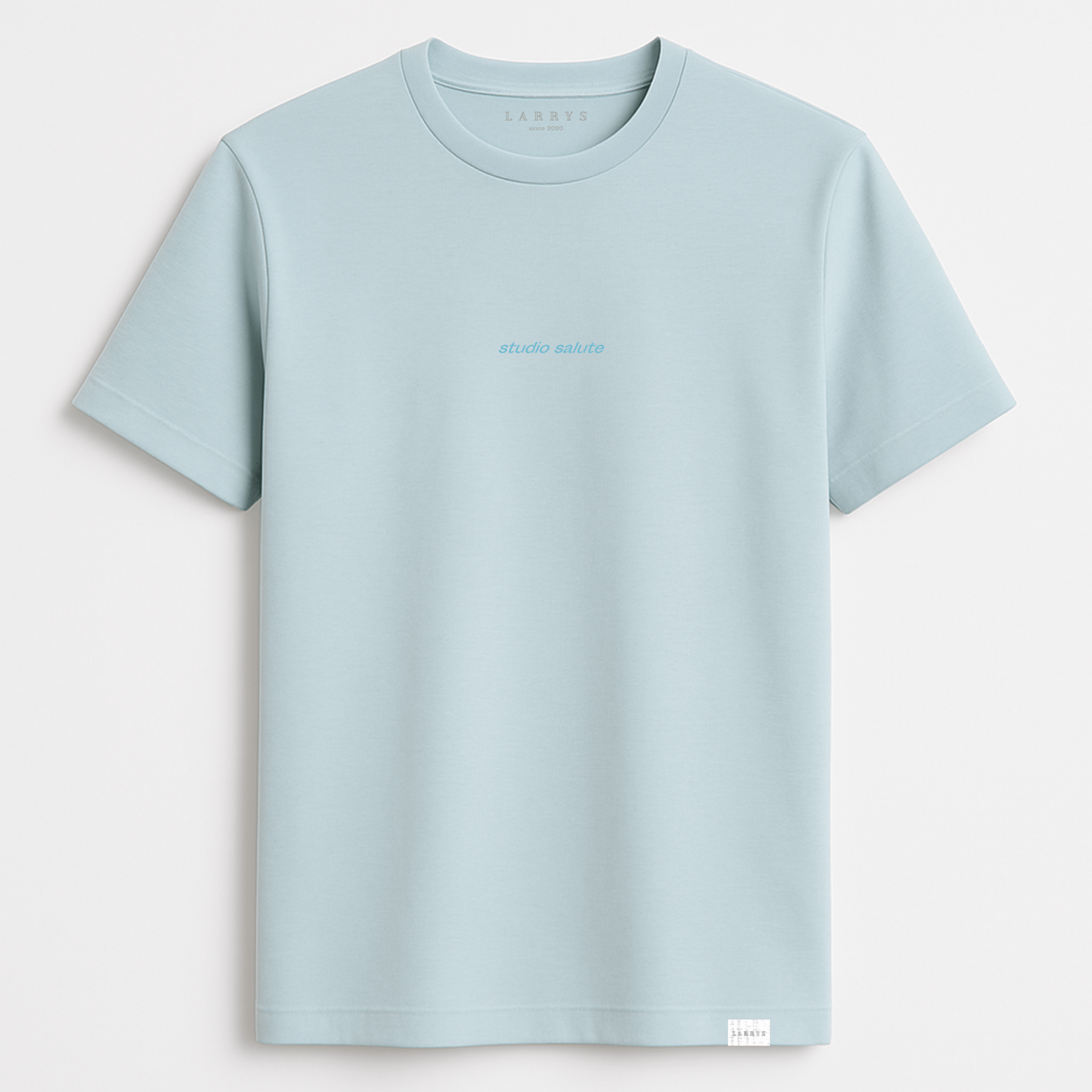 Larrys - studio salute T-shirt - ice Blue - Larrys Fashion