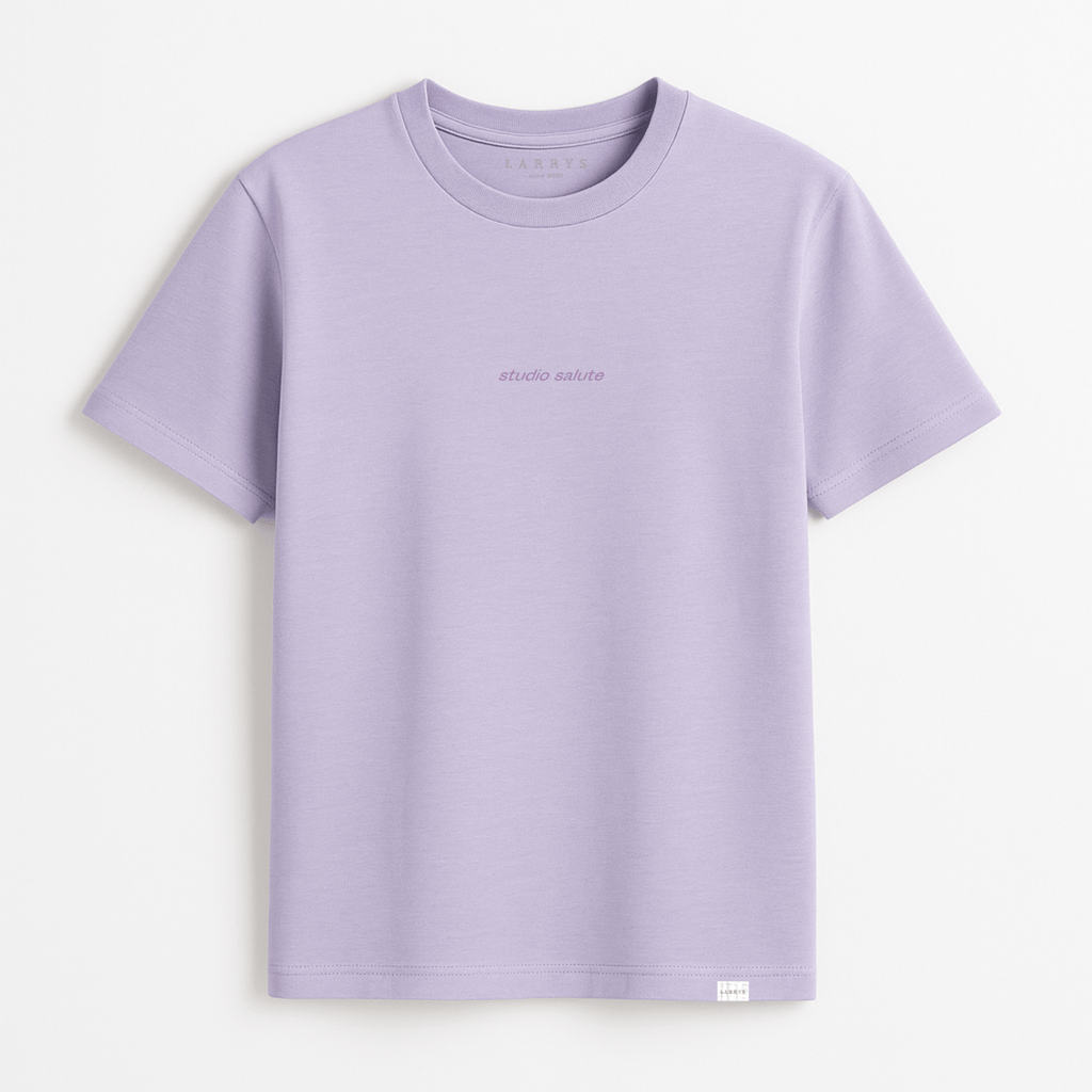 Larrys - studio salute T-shirt - lavendel - Larrys Fashion