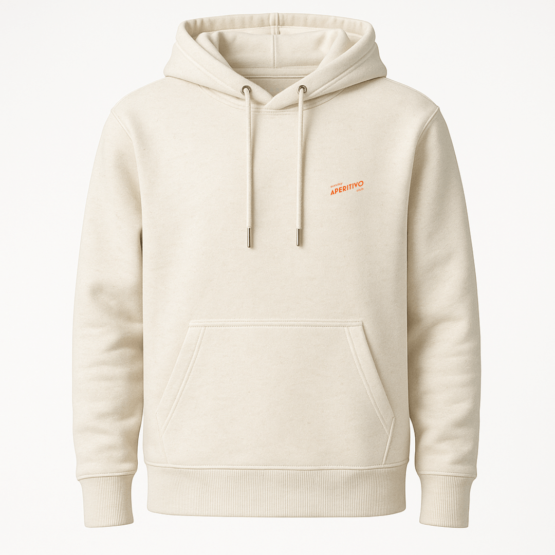 Larrys - sunday aperitivo club Hoody - natural - Larrys Fashion