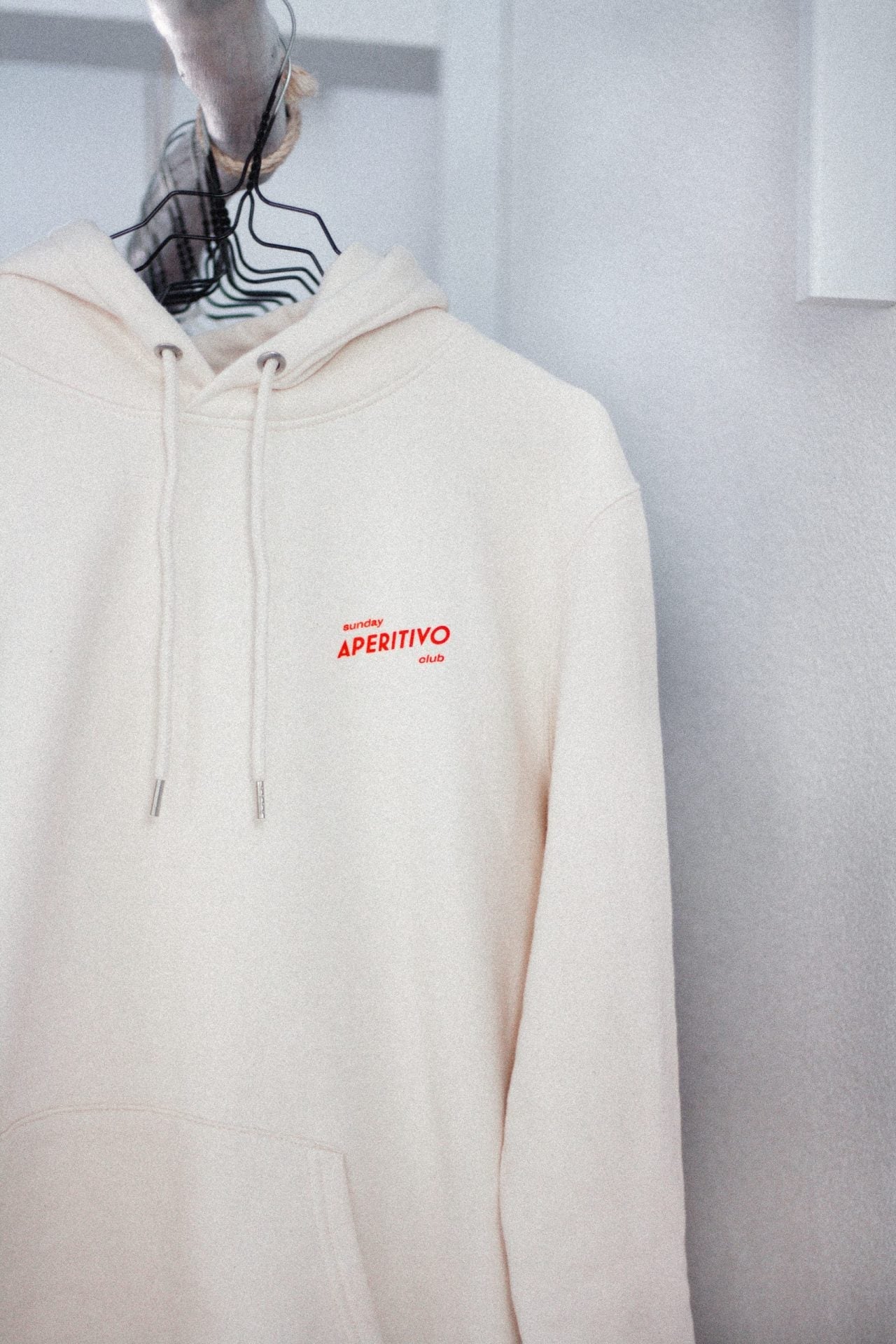 Larrys - sunday aperitivo club Hoody - natural - Larrys Fashion