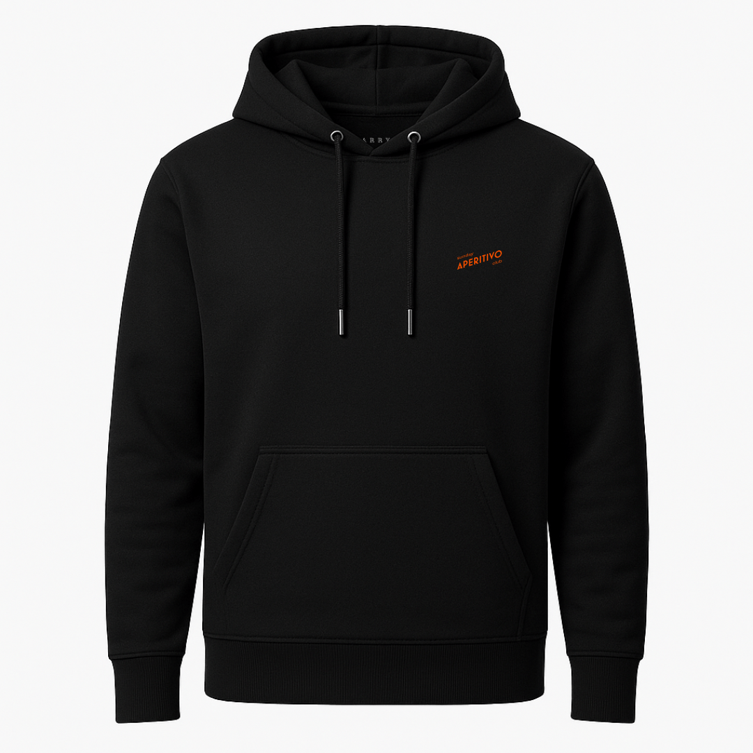 Larrys - sunday aperitivo club Hoody - schwarz - Larrys Fashion
