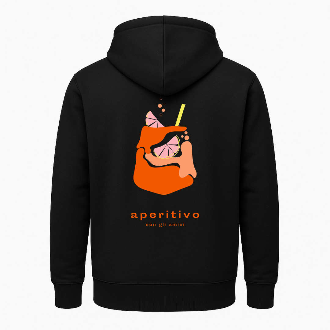 Larrys - sunday aperitivo club Hoody - schwarz - Larrys Fashion