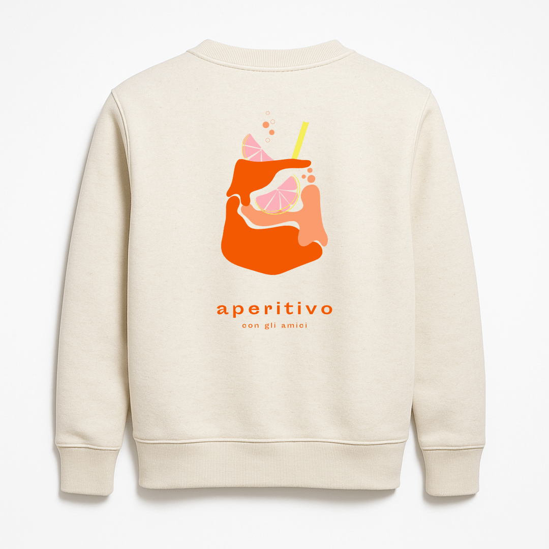 Larrys - sunday aperitivo club Sweater - natural - Larrys Fashion