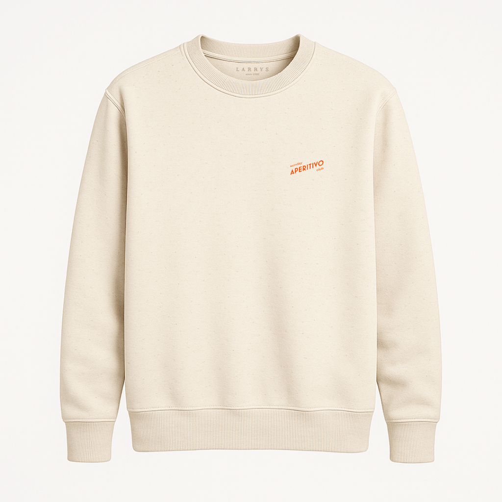 Larrys - sunday aperitivo club Sweater - natural - Larrys Fashion