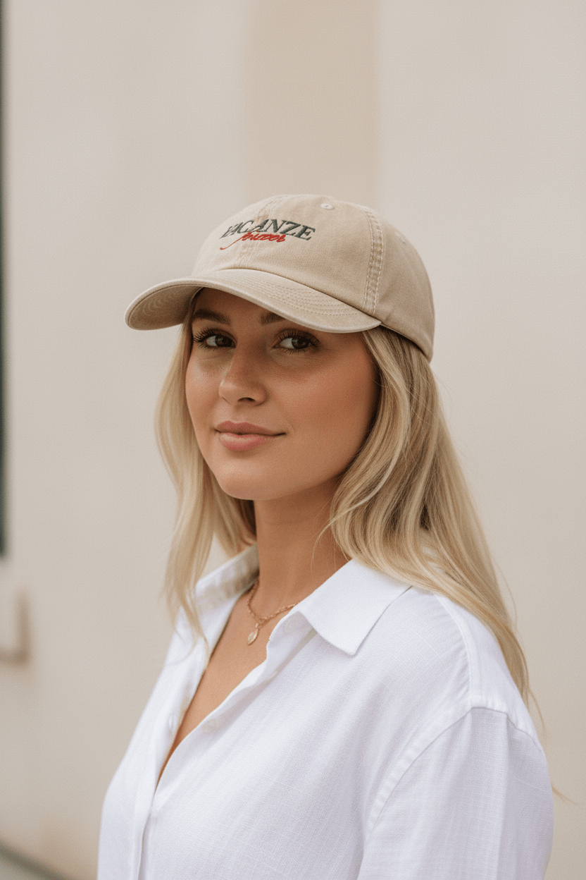 Larrys - vacanze forever Cap - beige - Larrys Fashion