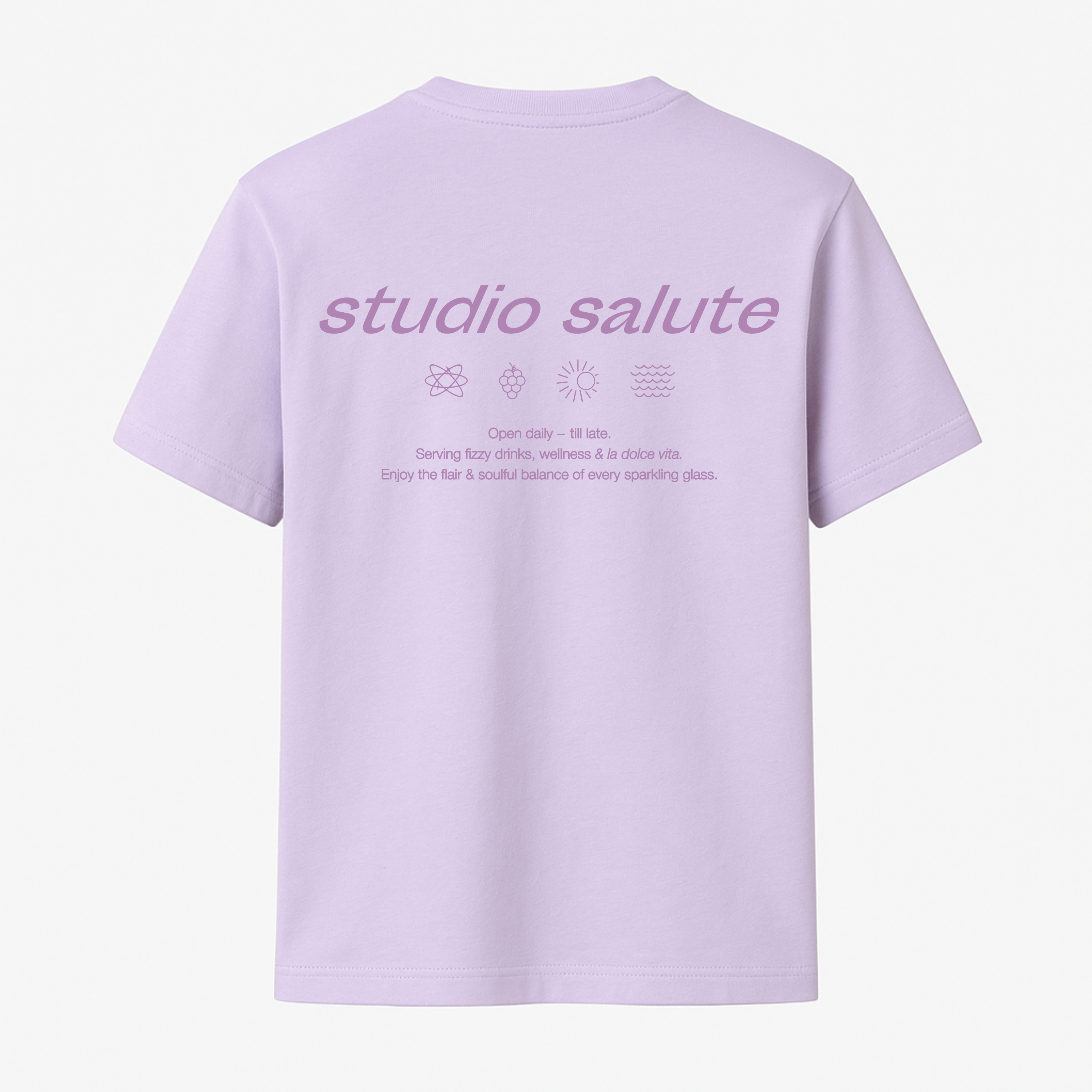 Larrys - studio salute T-shirt - lavendel