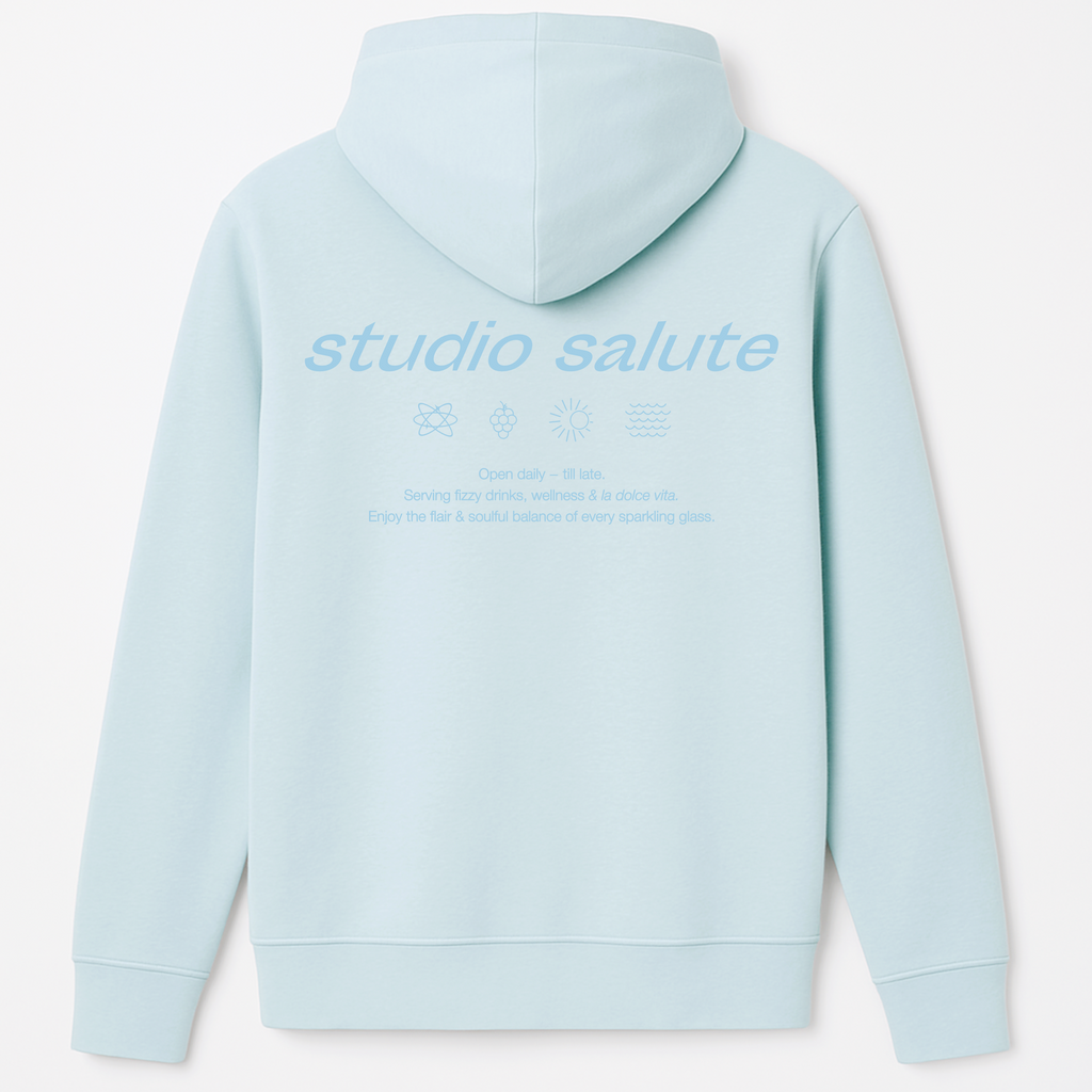 Larrys - studio salute Hoody - iceblue